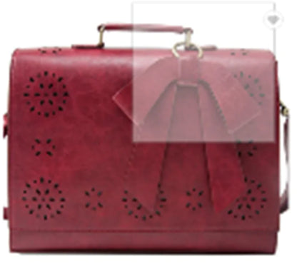 Hollow Oil Leather Bag for Women